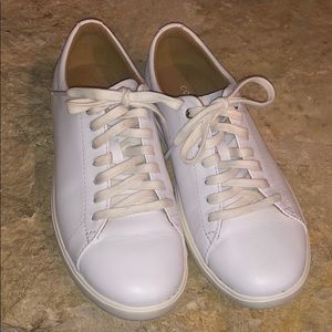 WHITE LEATHER SNEAKERS COLE HAAN